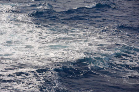 Icy water in the wake of the ship, Antarctica, December 2019の写真素材