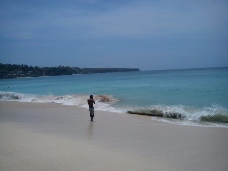Lonely in the Kuta Beachの写真素材