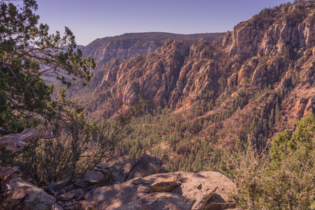 Rocky landscape view from a hike along Boynton Pass Road.の写真素材