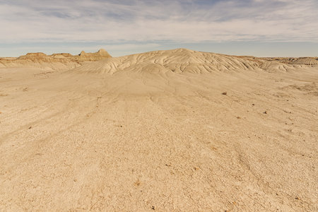 Textures of Alberta Dinosaur Provincial Park, Alberta, Canadaの写真素材