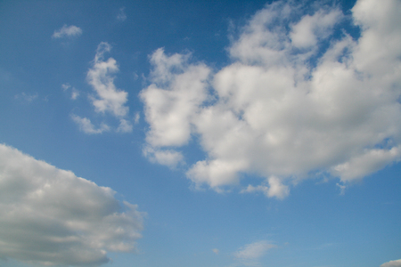 Cloud with clear skyの写真素材