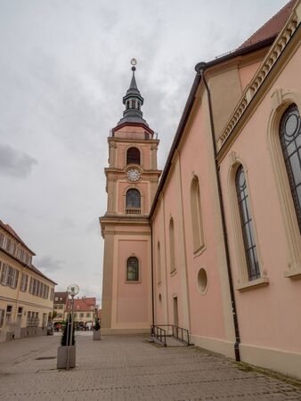 Ludwigsburg, Germany - Oct 20th, 2018 : The city church Ludwigsburg is a Protestant church building in the heart of Ludwigsburgのeditorial素材