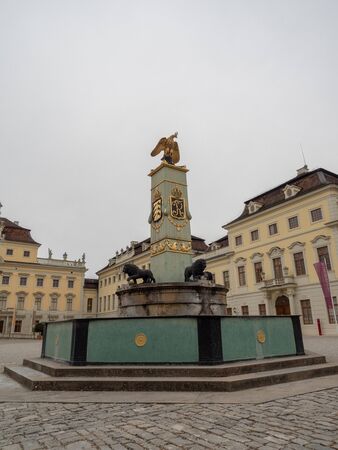 Ludwigsburg, Germany - Oct 20th, 2018: Ludwigsburg Palace (Residenzschloss Ludwigsburg) is  complex of 18 buildings located in Ludwigsburg, Baden-Württemberg, Germanyのeditorial素材
