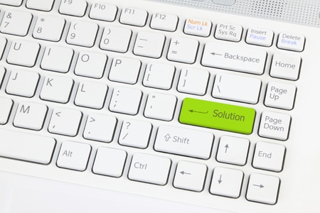 Green solution kaypad of white notebook. Green solution kaypad of white notebook.