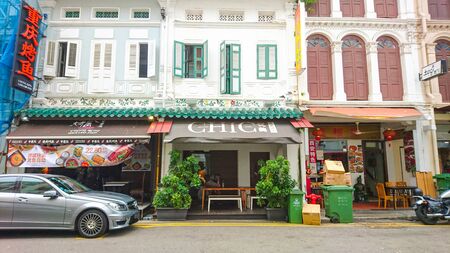 Singapore - October 1, 2016: Chic Capsule Otel is Located in The Historic District Of Chinatown and 200 Meters From Chinatown MRT.のeditorial素材