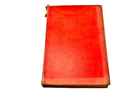 old red cover notebookの写真素材
