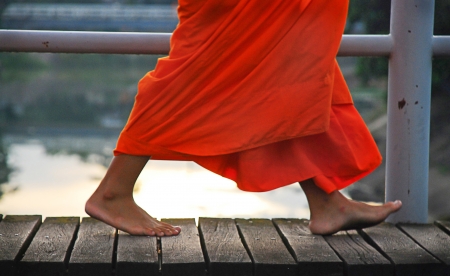 Monk in thailandの写真素材