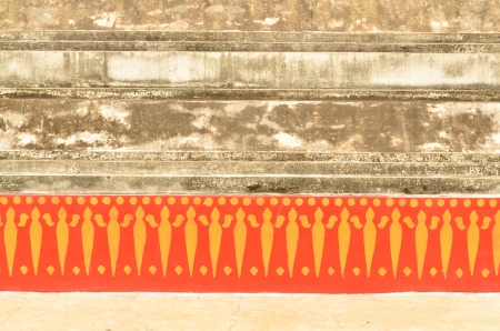 Wall of temple texture footpath background abstractの写真素材