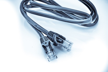 network data cable isolated on the white background
