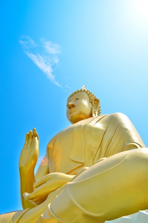 A biggest Buddha in Thailandの写真素材