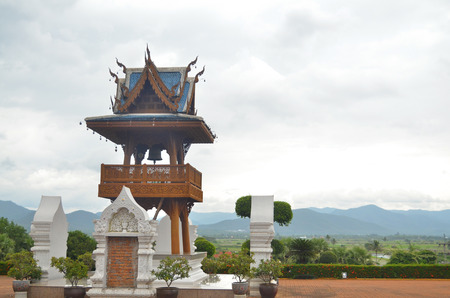 Ancient pagoda temple in Chiang Mai, Thailand.の写真素材