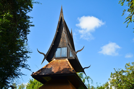 Chiang rai ,Thailand - october 26, 2014 : Baan Dam, Museum of Art in Chiang rai.のeditorial素材
