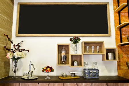 New Modern Luxury Kitchen copy space - Stock Imageの写真素材