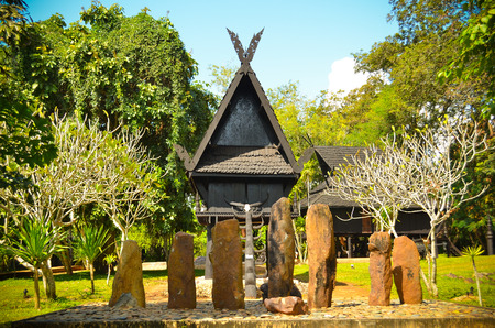 Chiang rai ,Thailand - october 26, 2014 : Baan Dam, Museum of Art in Chiang rai.のeditorial素材