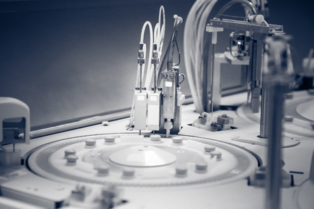 centrifuge. advanced laboratory equipment. photo.の写真素材