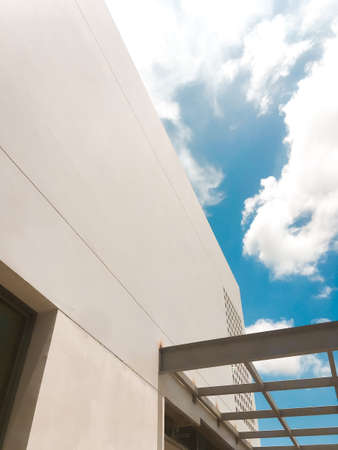 white Buildings and a Blue Skyの写真素材