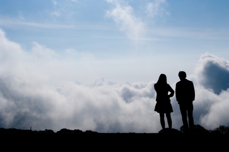 People at the sky の写真素材