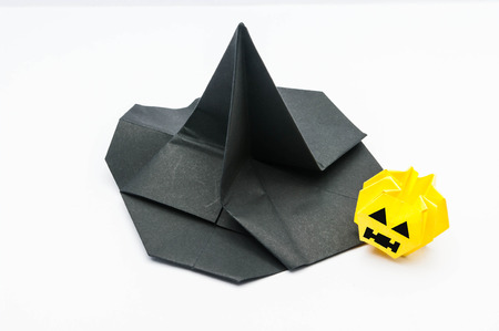 Witch hat and  jack-oの写真素材