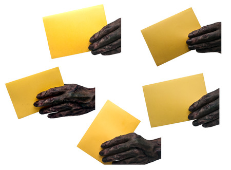 Invitation cards Zombie Zombie hand take card の写真素材