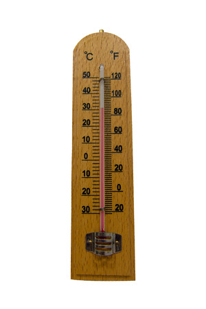 Wooden thermometerの写真素材