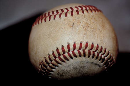 Baseball in light boxの写真素材