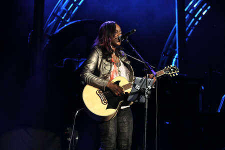 Jamie Grace at the 2012 Winter Jam in Portland,Oregon November 16th.のeditorial素材