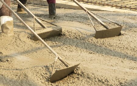 Steel  for loquid concrete sdjustment.の写真素材