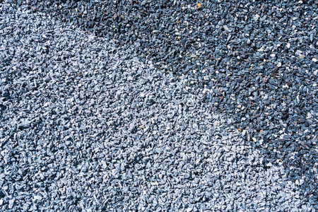 Grey and dark grey two tone. Gravel used to make concrete , to mix with asphalt , to create gravel road or gravel path , to create gravel floor and gravel graden. We bring them together in a gravel pine. gravel texture , gravel background and gravel isolated.の写真素材