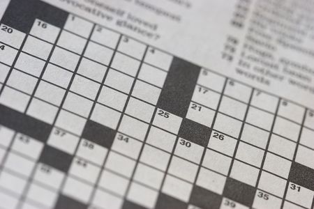 Crossword Puzzleの写真素材