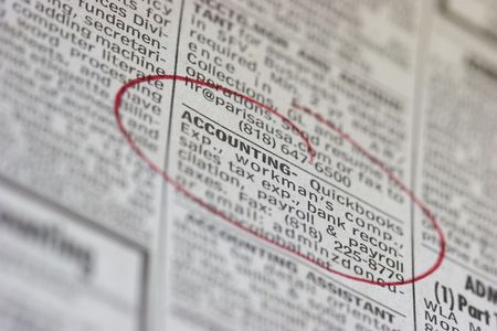 Job Advertisementの写真素材