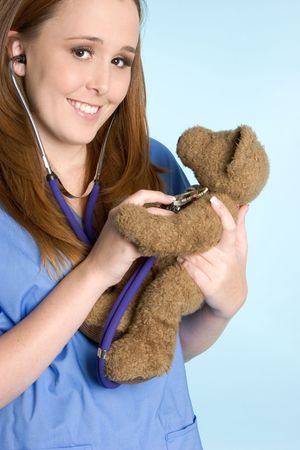 Nurse and Teddy Bearの写真素材