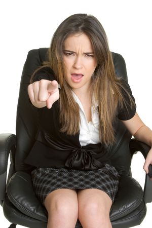 Upset Businesswomanの写真素材