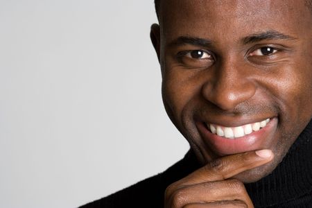 Smiling Black Manの写真素材