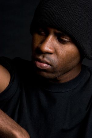 Sad Lonely Manの写真素材