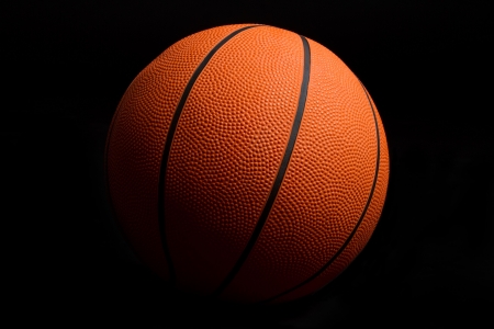 Basketball on Blackの写真素材