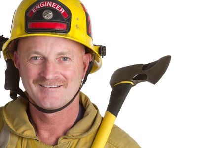 Male Firefighterの写真素材