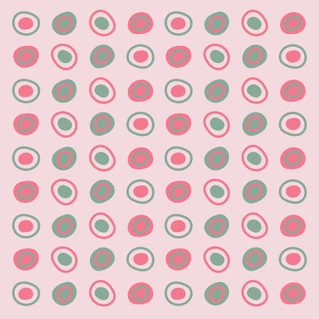 Pink green spot pattern backgroundのイラスト素材