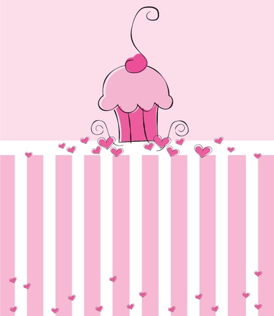 Cupcake Inviteのイラスト素材