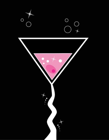 Pink Martiniのイラスト素材