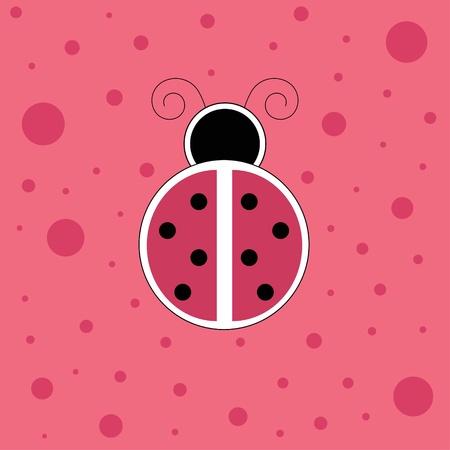 Pink Ladybugのイラスト素材