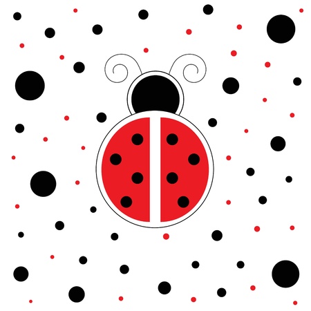 Red Ladybugのイラスト素材