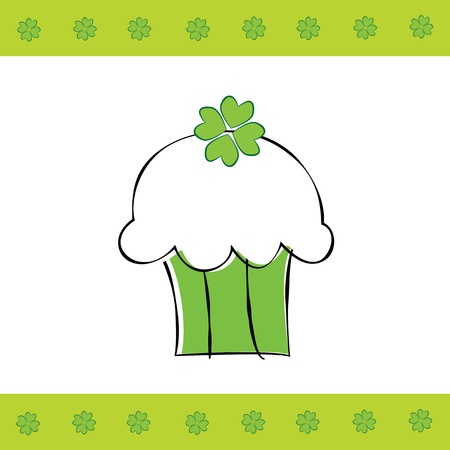 Saint Patrick s Day Cupcakeのイラスト素材