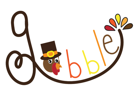 Gobble Turkeyのイラスト素材