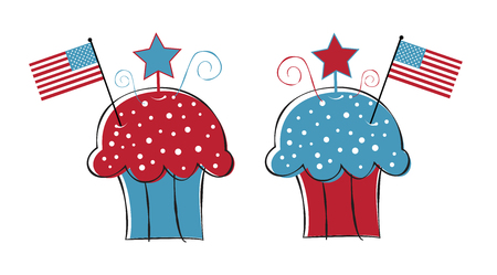 American Cupcakesのイラスト素材