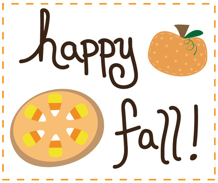 Happy Fallのイラスト素材
