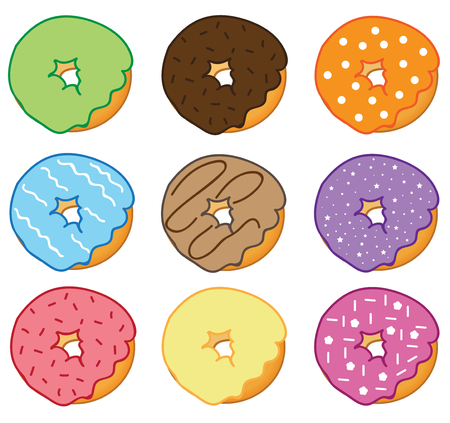 Donutsのイラスト素材
