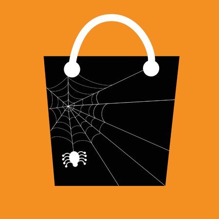 Spider Web Candy Bagのイラスト素材