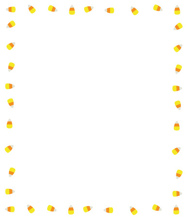 Candy Corn Borderのイラスト素材