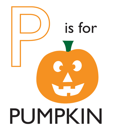 P is for Pumpkinのイラスト素材