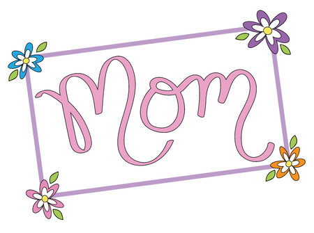 Mom Letteringのイラスト素材